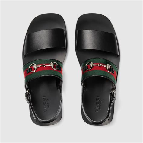 gucci leather sandals mens